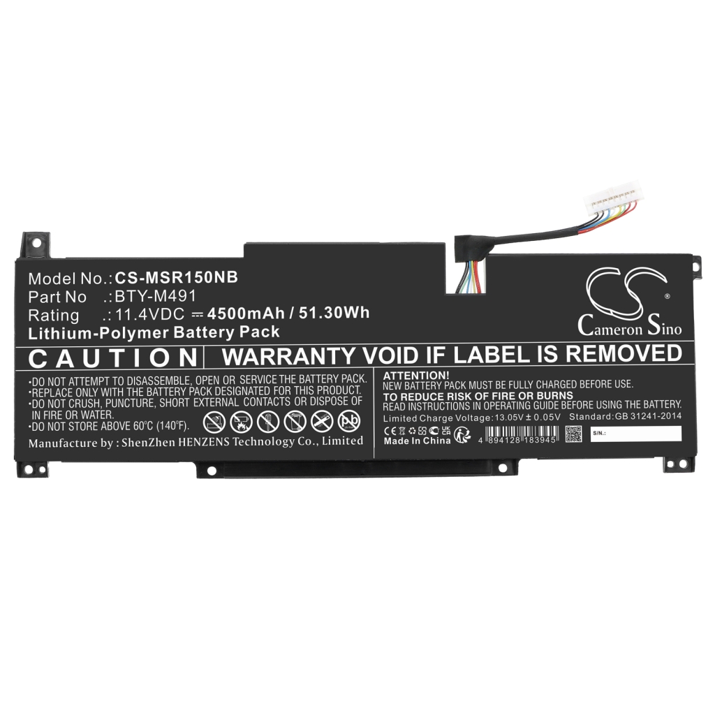 Baterii pentru laptop MSI Modern 15 A11ML-455IT (CS-MSR150NB)