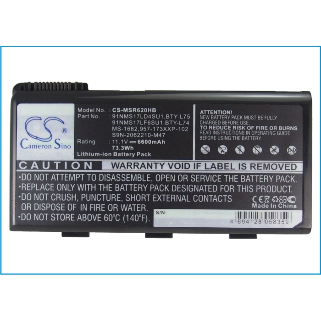 Notebook battery MSI CX620-013XEU