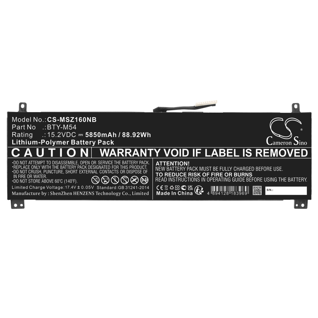 Baterii pentru laptop MSI Creator Z16 A11UET-002FR (CS-MSZ160NB)