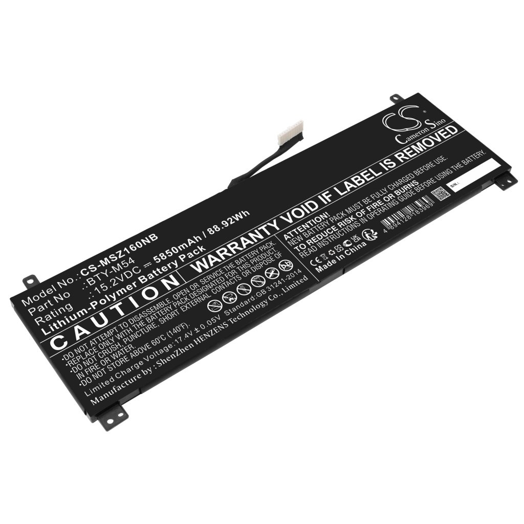 Înlocuire compatibilă pentru bateria MSI BTY-M54