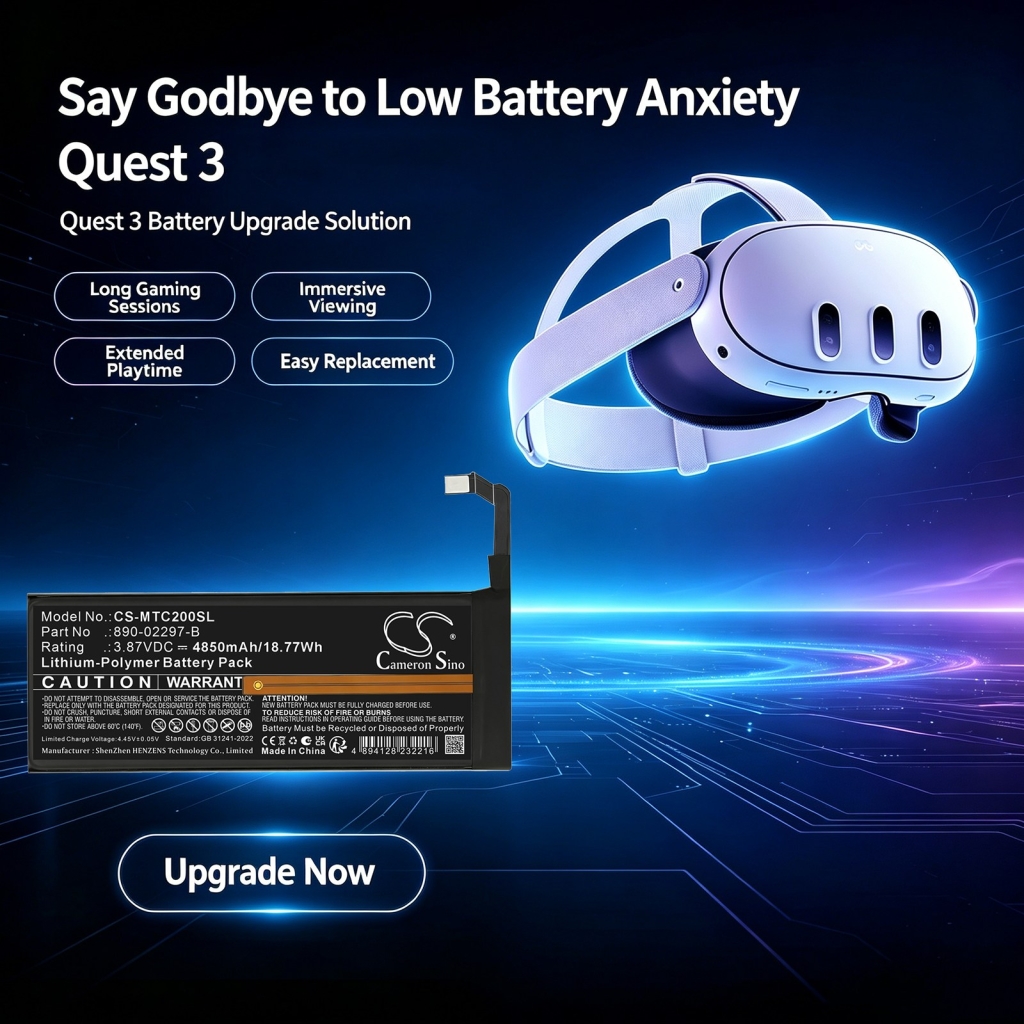 Baterii compatibil cu Meta Quest 2 3 3 Premium CS-MTC200SL