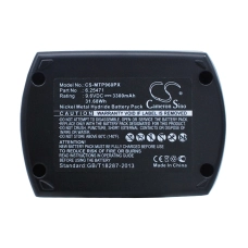 Compatible battery replacement for Metabo 6.25471,6.31728,6.31746,6.31775,ME-974...