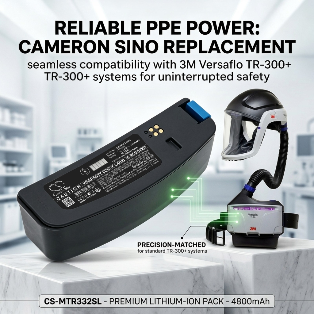 Baterii compatibil cu 3M Versaflo TR-300 PAPR TR-300N+ PAPR TR-301N PAPR CS-MTR332SL