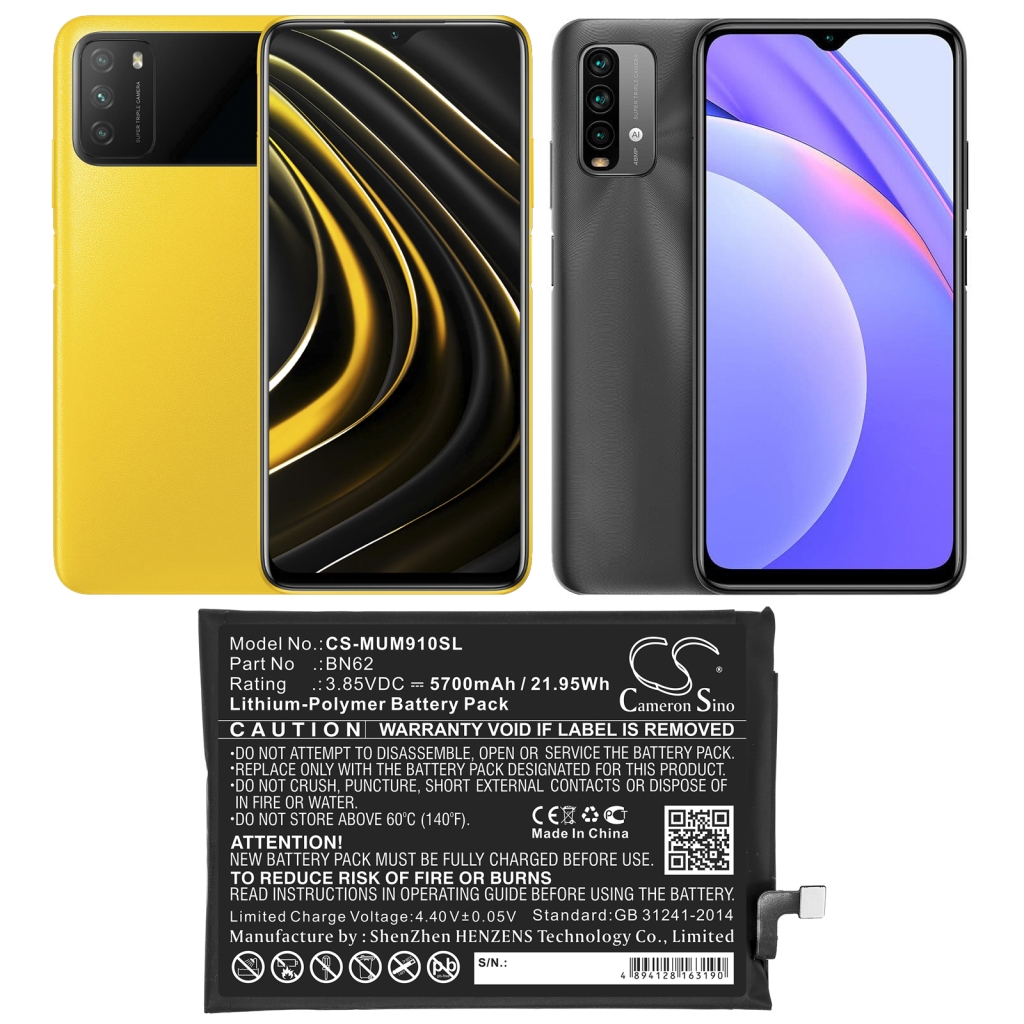 Baterie telefon mobil Redmi Note 9 4G (CS-MUM910SL)
