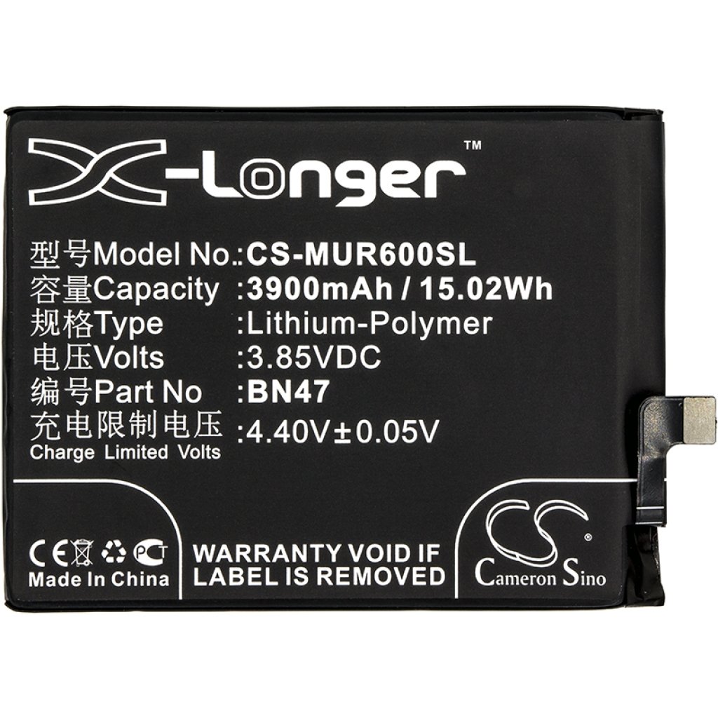 Compatible battery replacement for Xiaomi BN47
