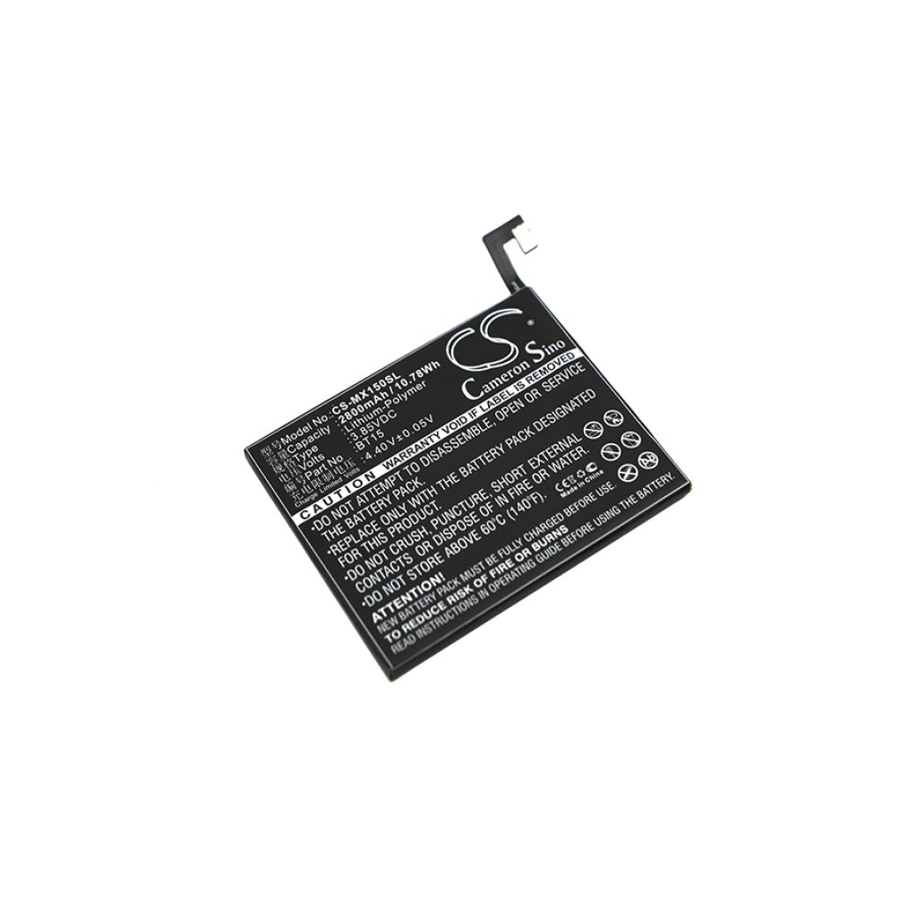 Compatible battery replacement for MeiZu BT15