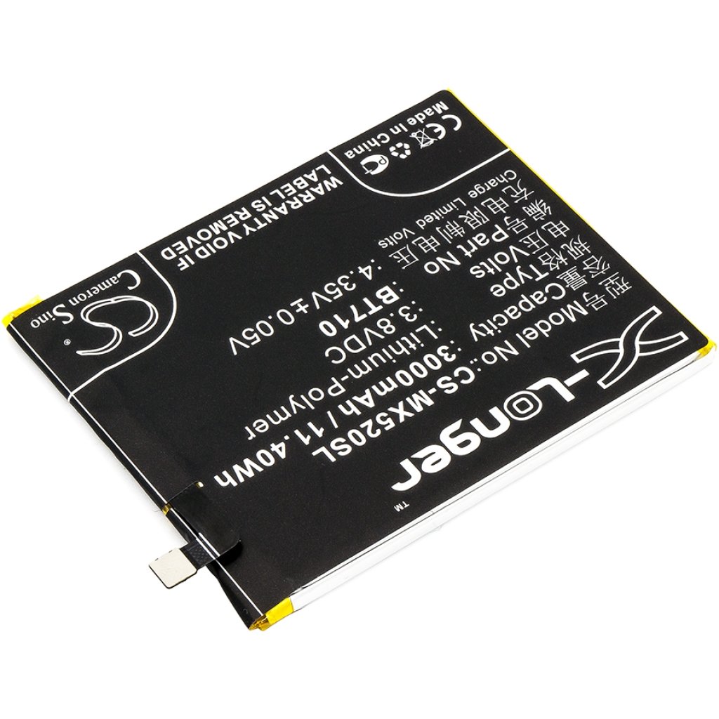 Compatible battery replacement for MeiZu BT710