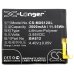Compatible battery replacement for MeiZu BA612