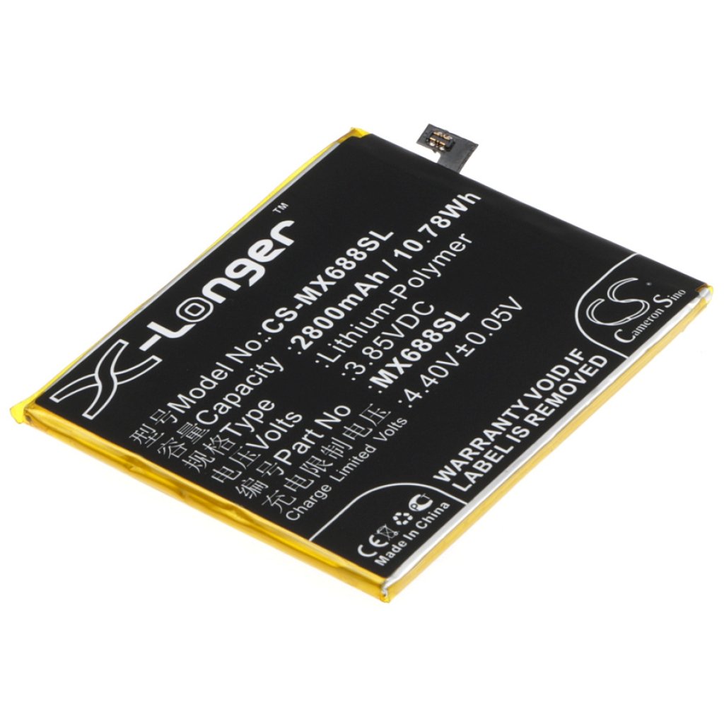 Compatible battery replacement for MeiZu BT68