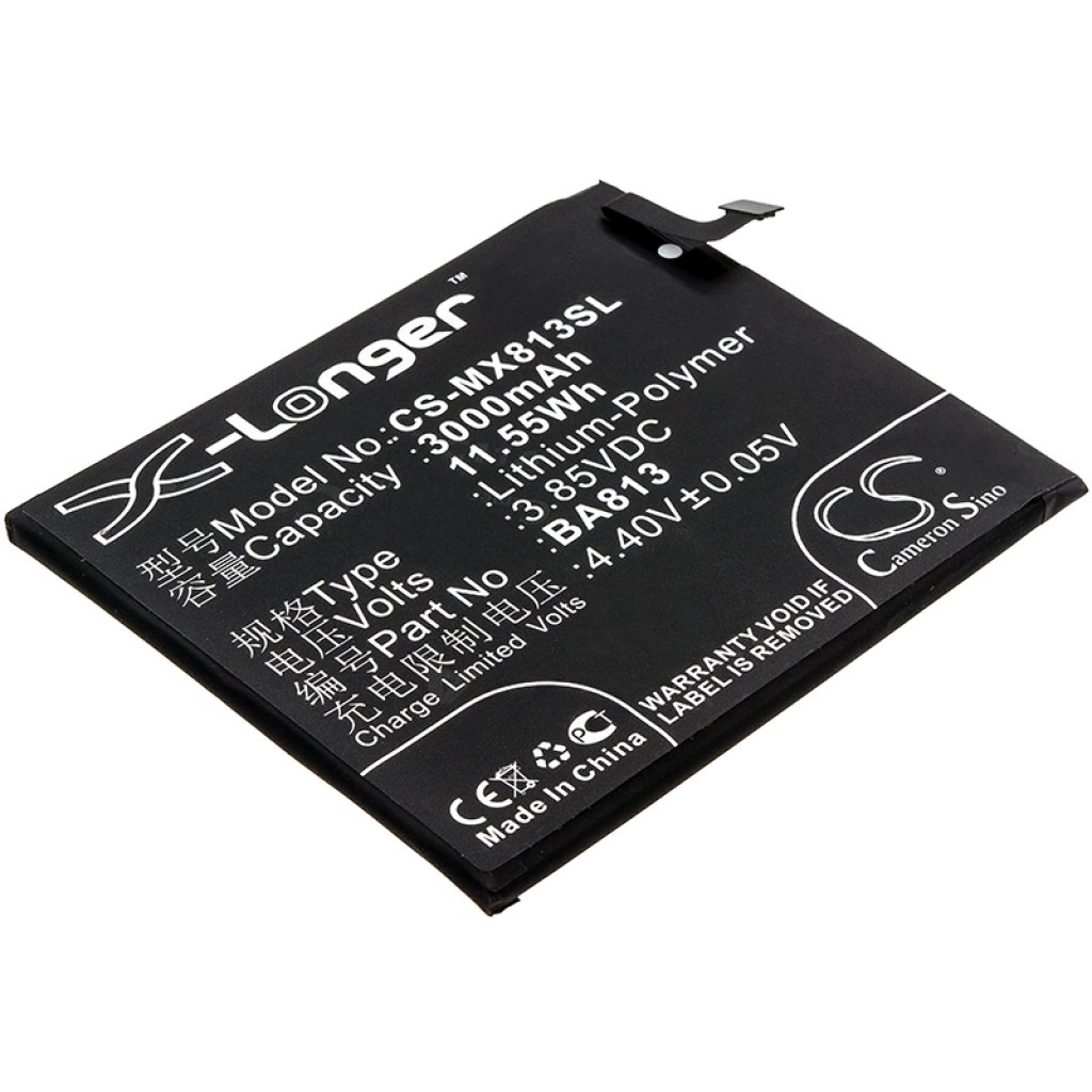 Compatible battery replacement for MeiZu BA813