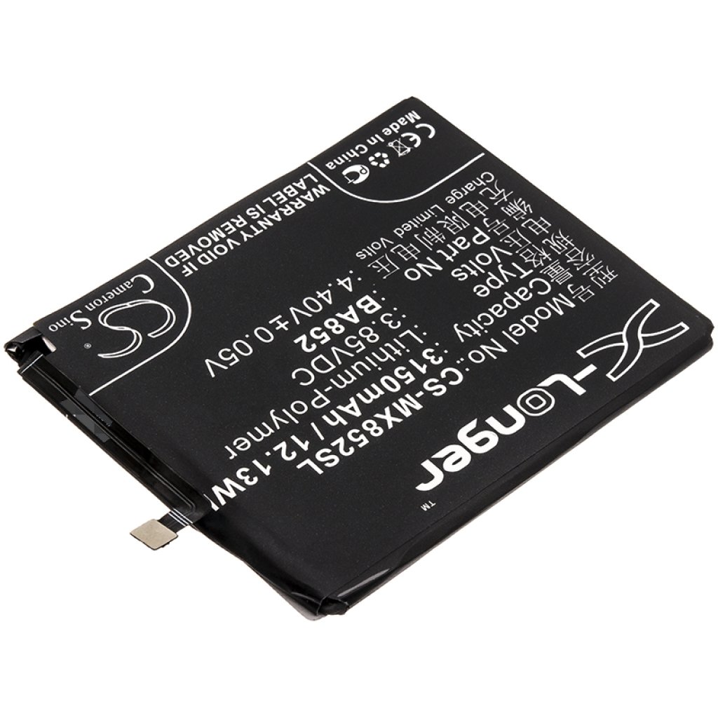 Compatible battery replacement for MeiZu BA852