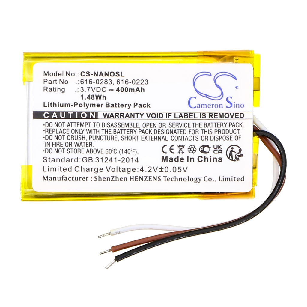 Baterie MP3, MP4, PMP Apple CS-NANOSL