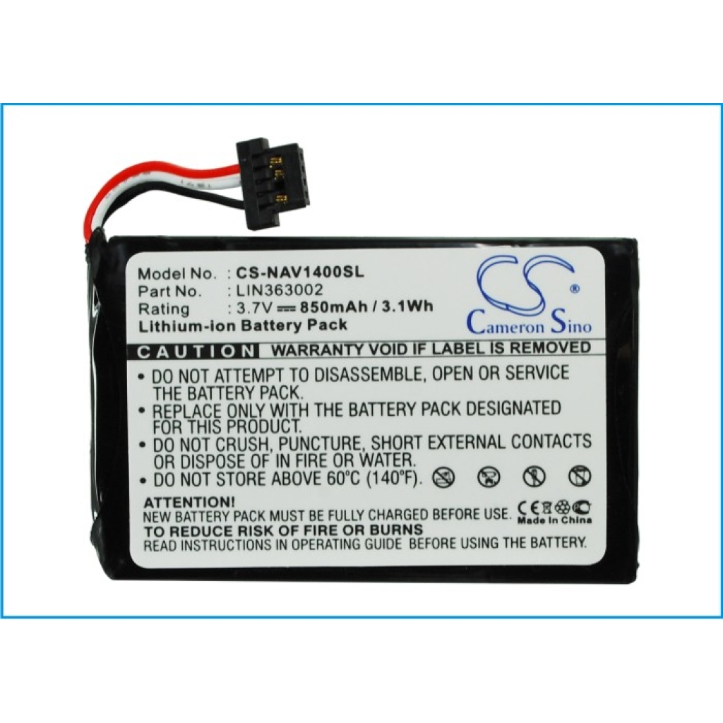 Baterie GPS, Navigator Navigon 1400 (CS-NAV1400SL)