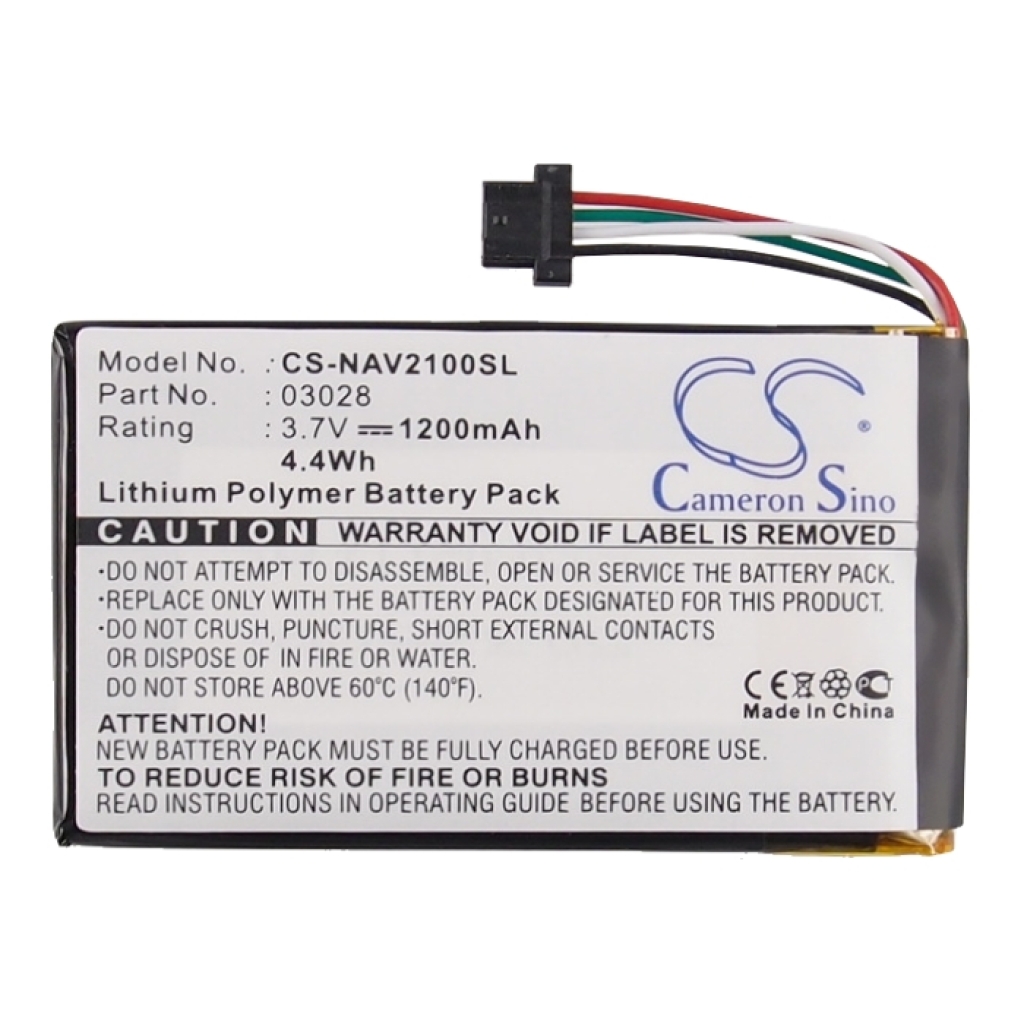 Baterie GPS, Navigator Navigon 2120 Max (CS-NAV2100SL)