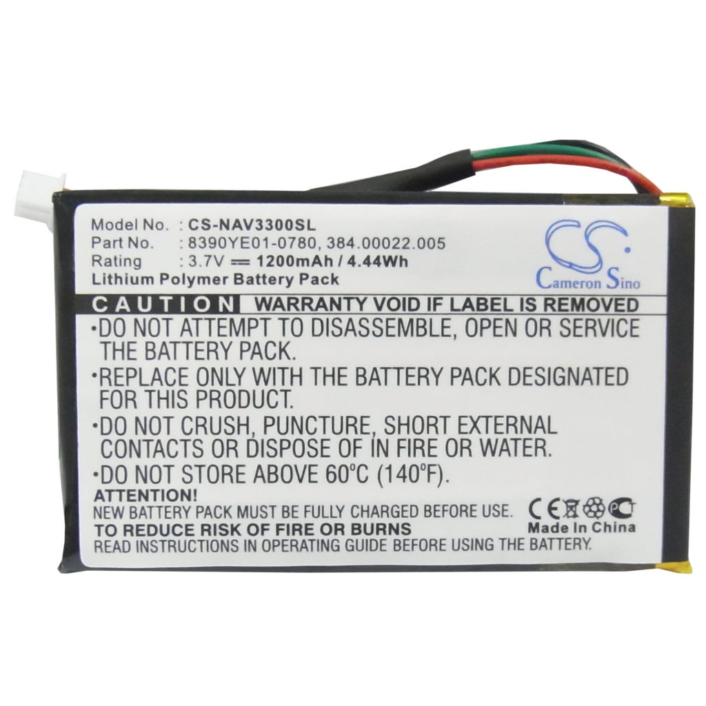 Baterie GPS, Navigator Navigon 3310 (CS-NAV3300SL)