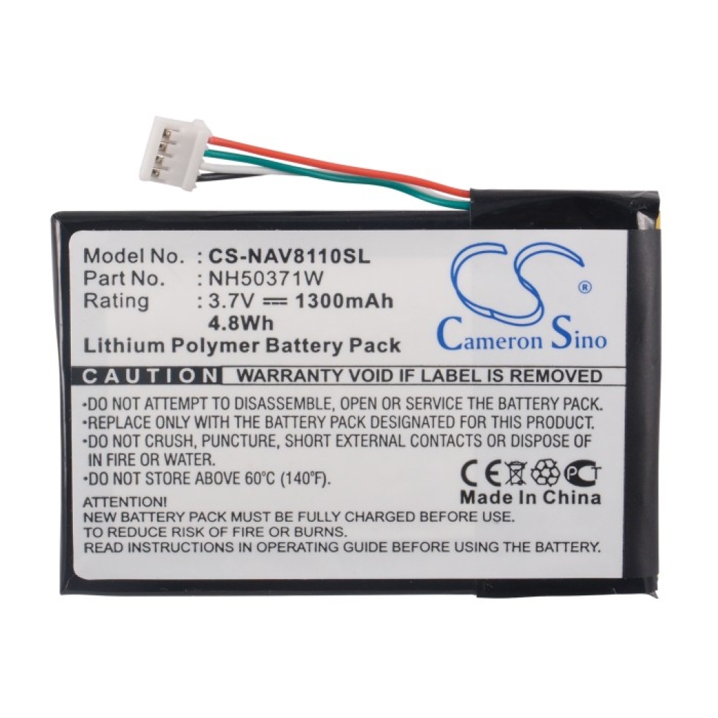 Baterie GPS, Navigator Navigon 81xx (CS-NAV8110SL)