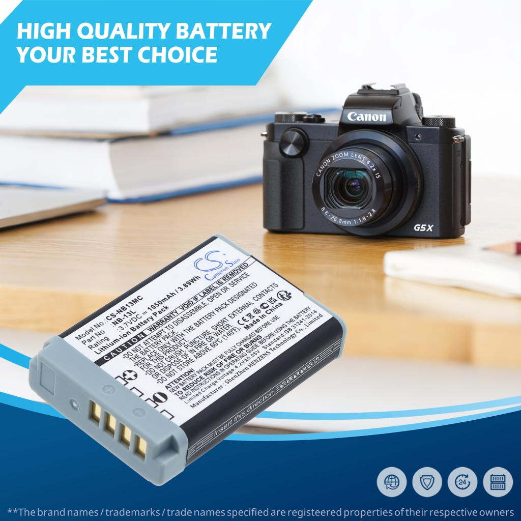 Baterie compatibil cu Canon CS-NB13MC