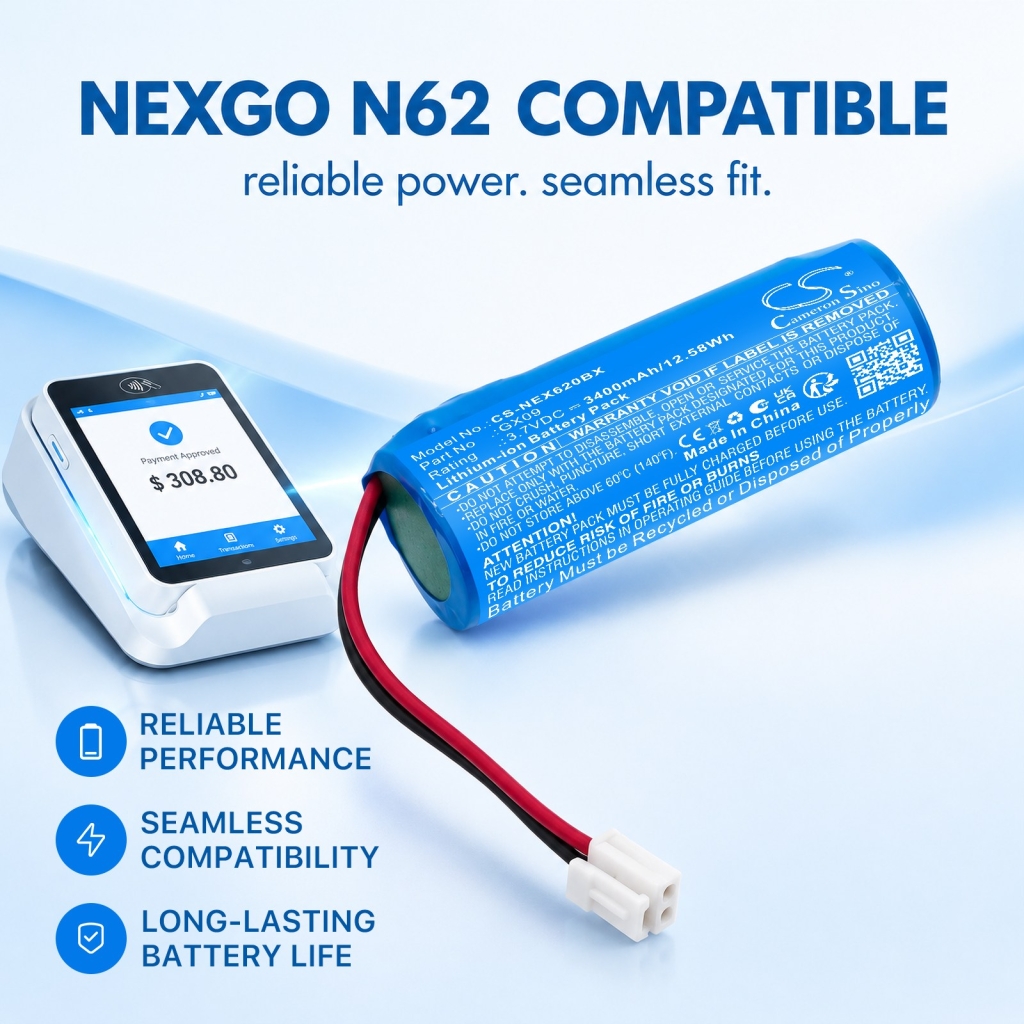 Batteries compatible with NEXGO N62 N62 CS-NEX620BX