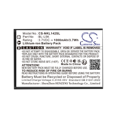 Compatible battery replacement for NOKIA BL-L5K