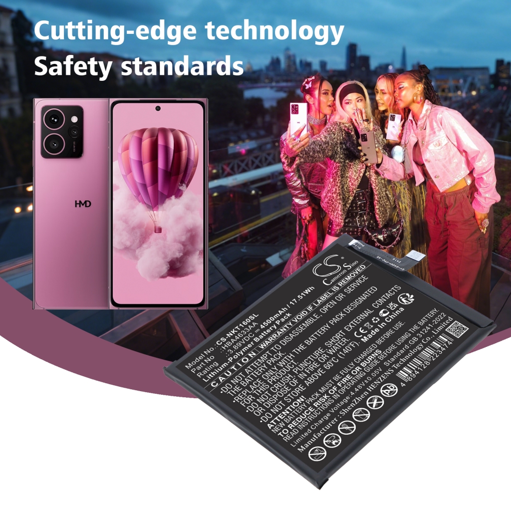 Înlocuire compatibilă pentru bateria HMD HBA4633AA,HQ71101001DT2