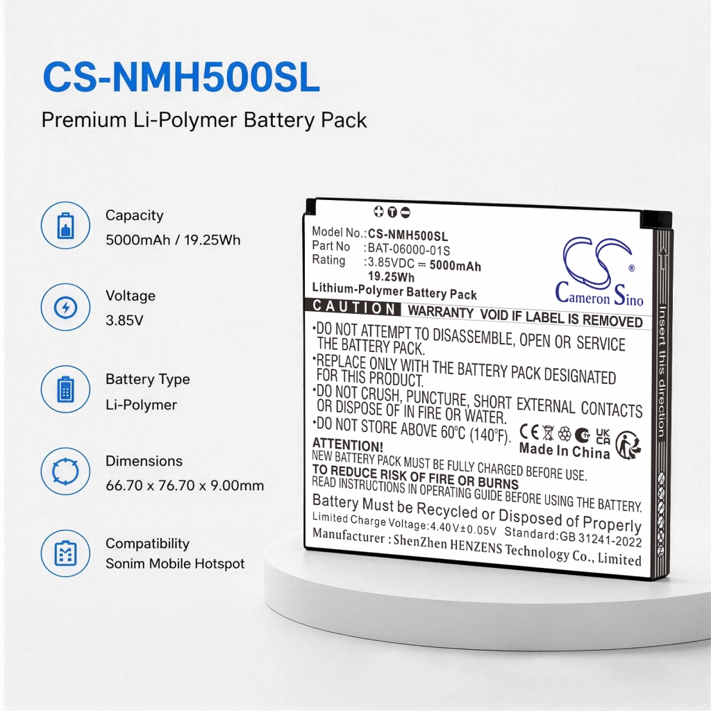 Baterie compatibil cu Sonim CS-NMH500SL