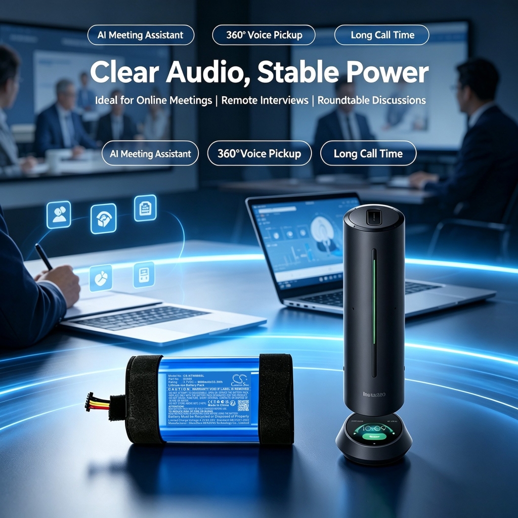 Baterii compatibil cu Insta360 Wave AI-Powered Speakerphone CS-NTW886SL