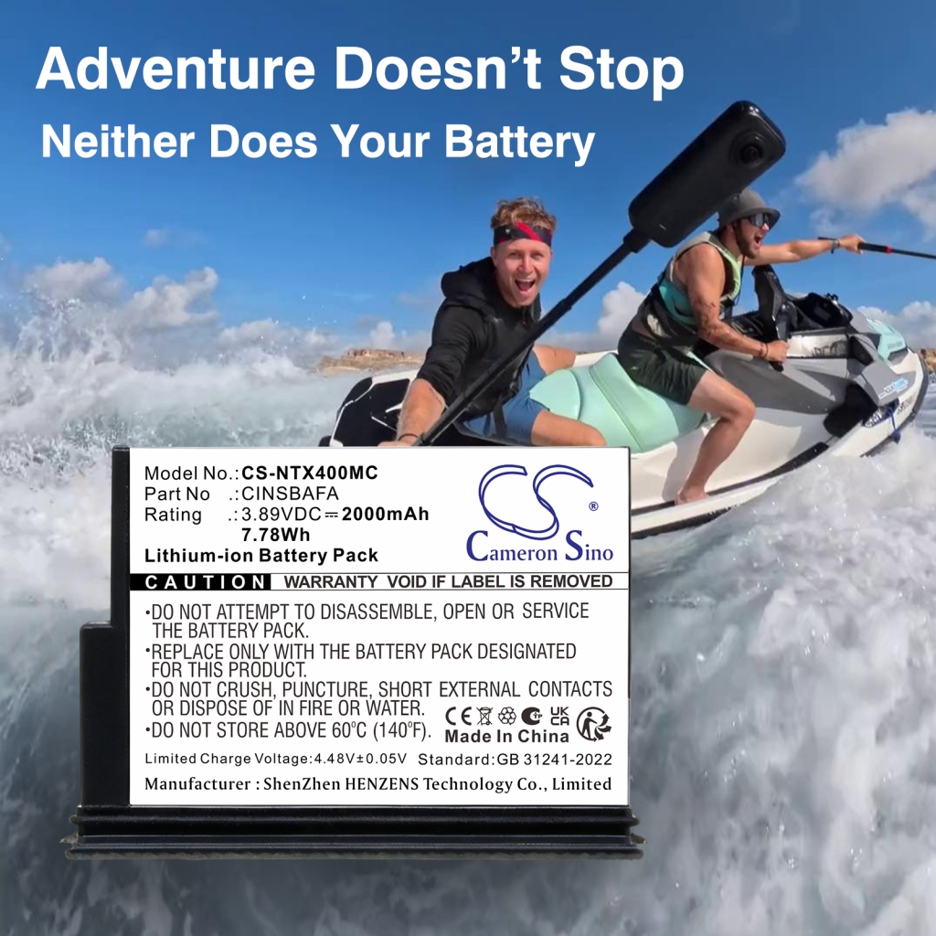 Baterie compatibil cu Insta360 CS-NTX400MC