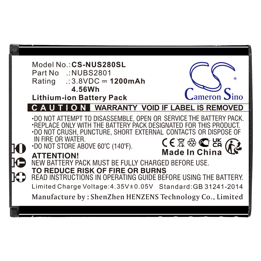 Baterie telefon mobil Nuu S2801L (CS-NUS280SL)