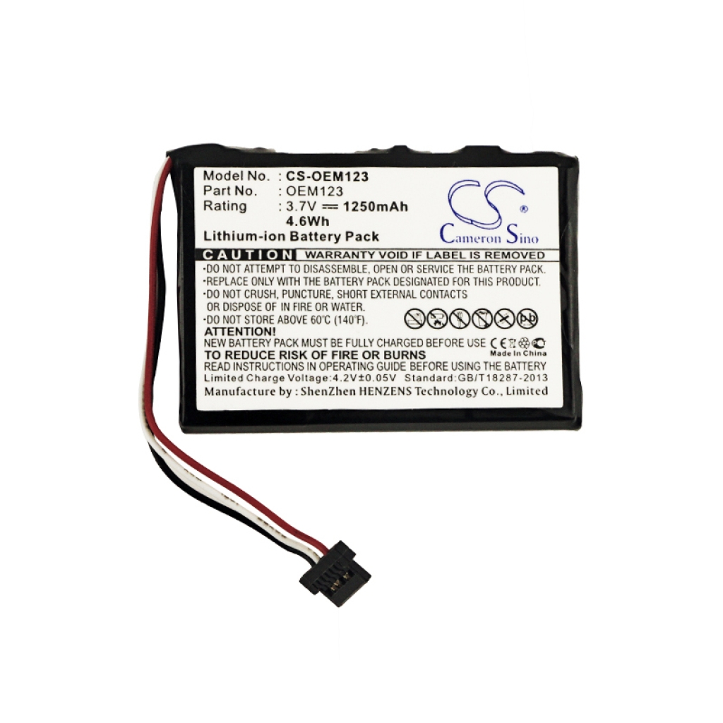 Baterie GPS, Navigator CS-OEM123