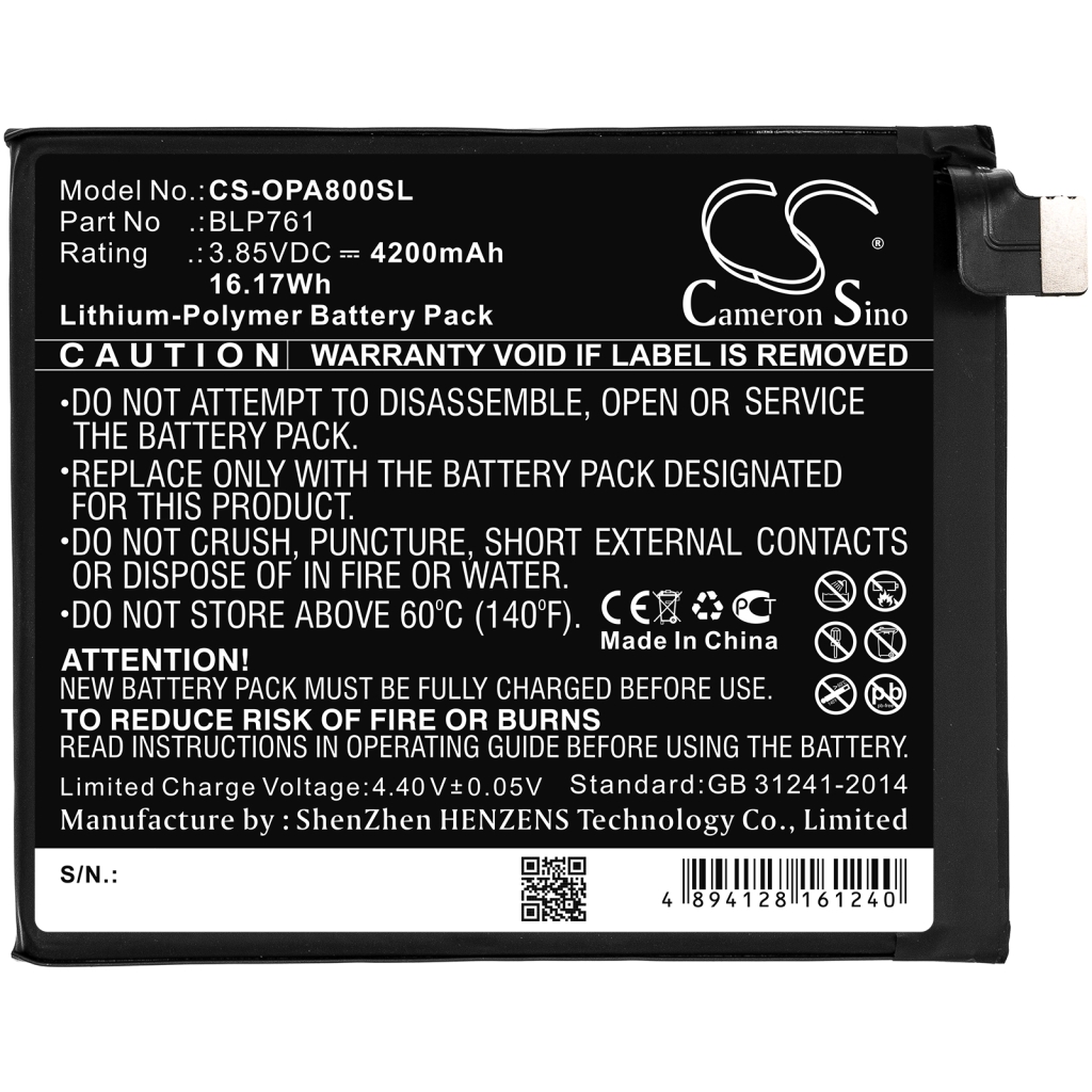 Baterie telefon mobil Oneplus IN2017 (CS-OPA800SL)