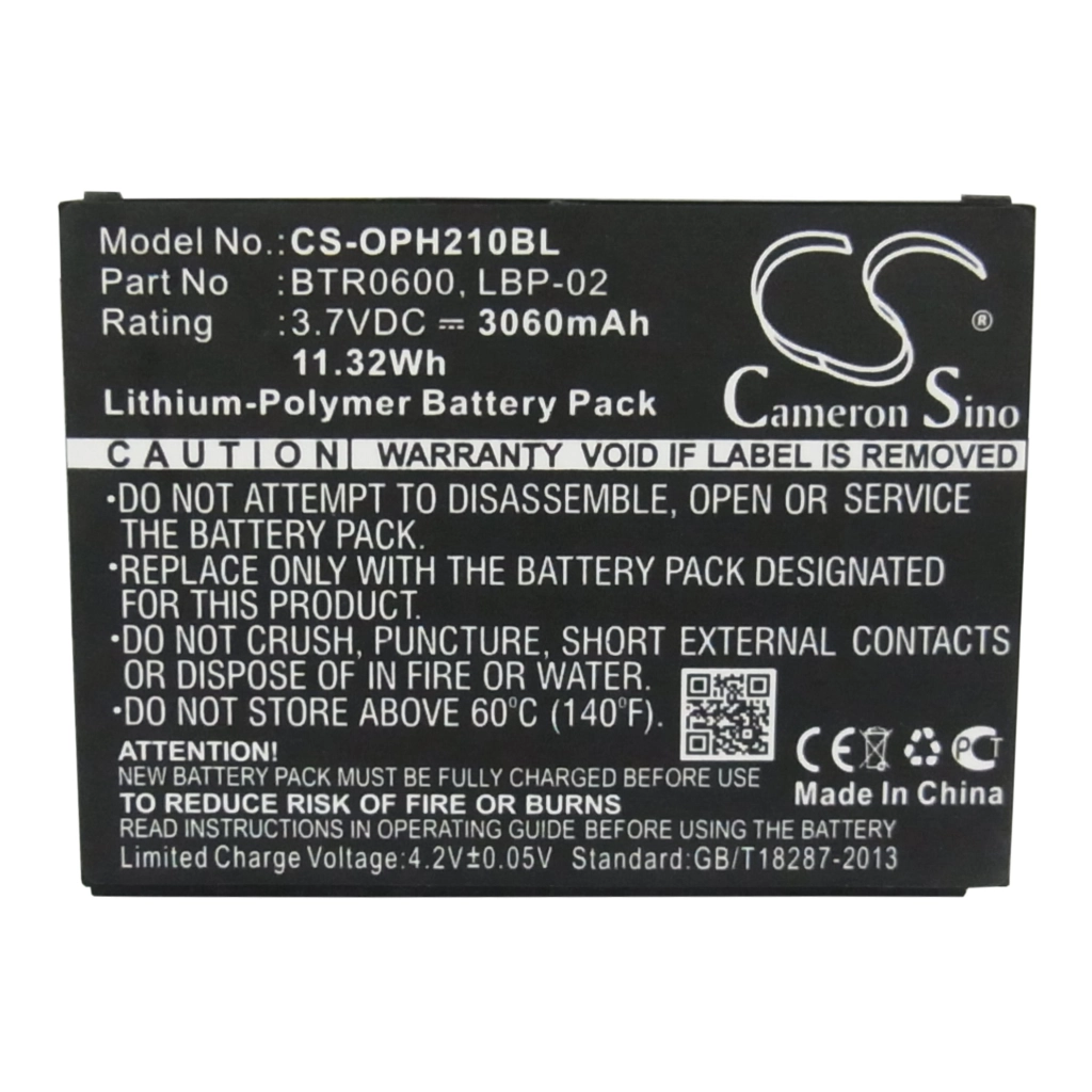 BarCode, Scanner Battery Opticon CS-OPH210BL