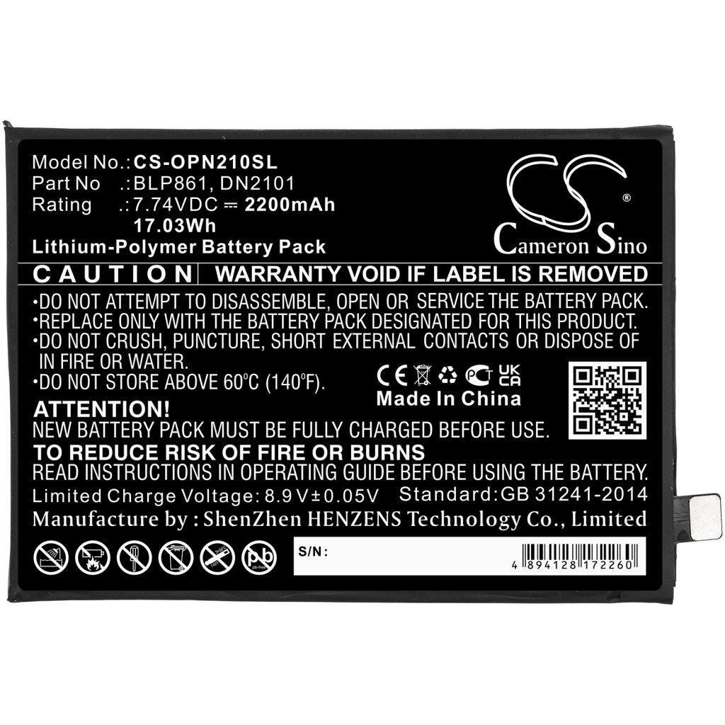 Baterie telefon mobil Oneplus 9RT 5G (CS-OPN210SL)