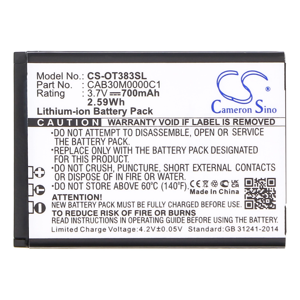 Batteries Printer Battery CS-OT383SL