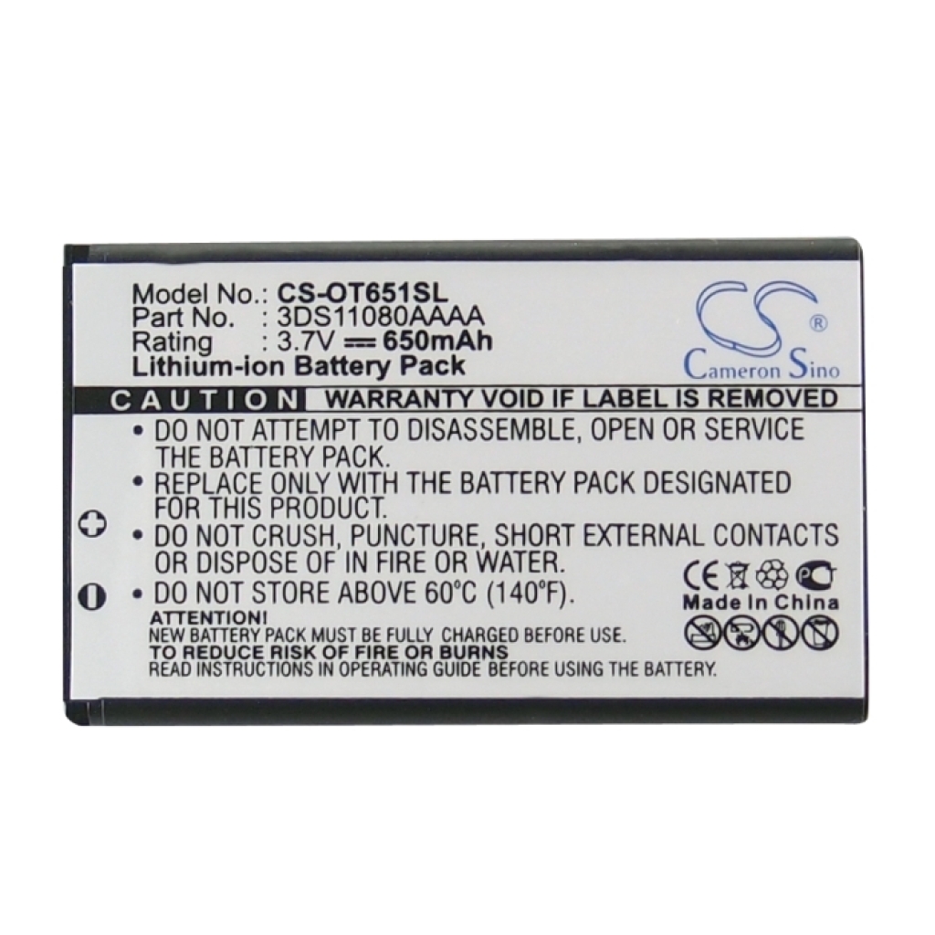 Baterie telefon mobil Alcatel OT-S856 (CS-OT651SL)