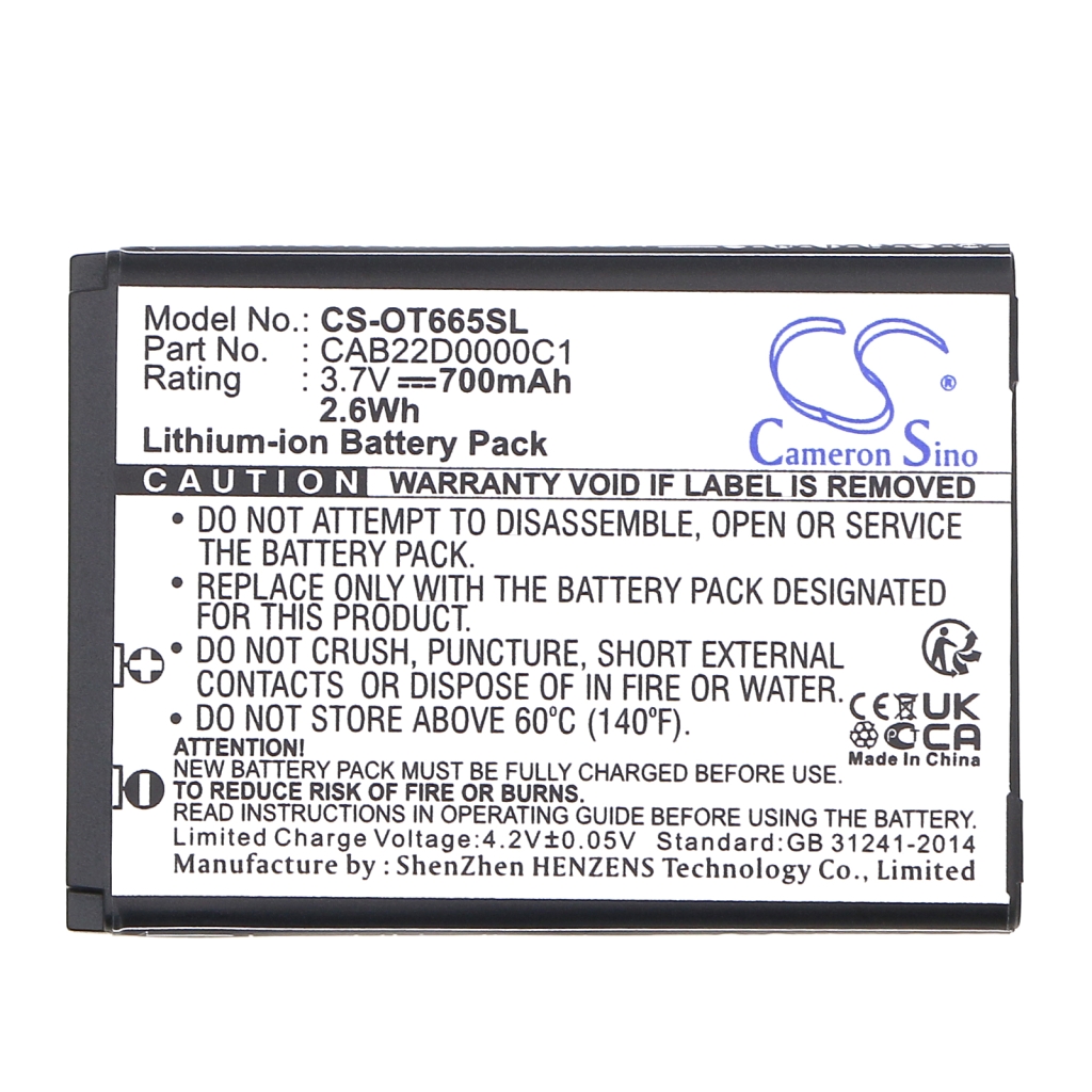 Baterie telefon mobil Alcatel Sesame II (CS-OT665SL)