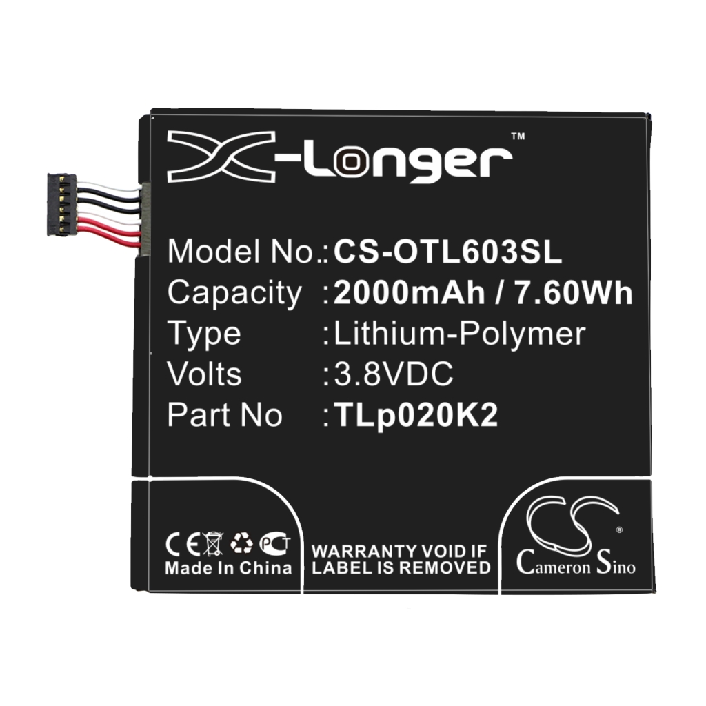 Baterie telefon mobil Alcatel OT-6039K (CS-OTL603SL)