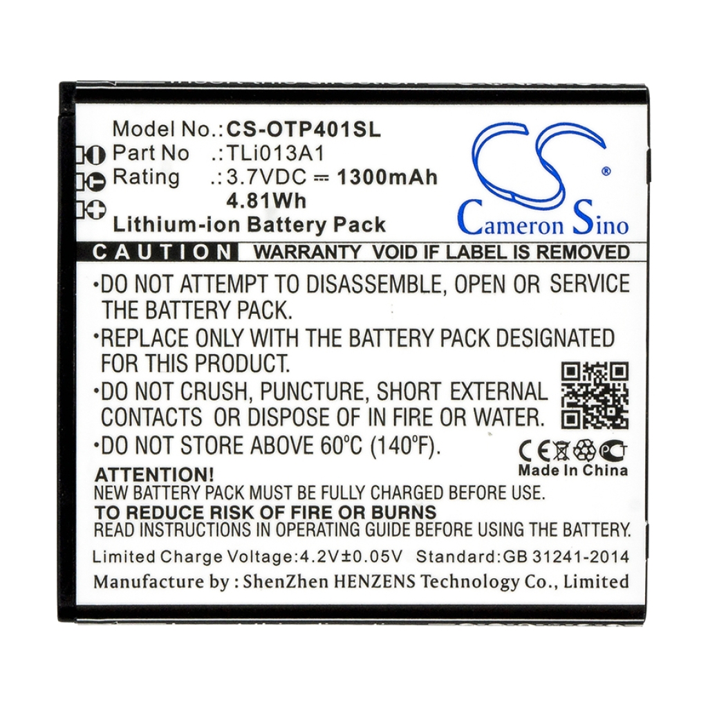 Baterie telefon mobil Alcatel OT-4017F (CS-OTP401SL)