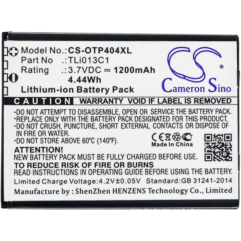 Baterie telefon mobil CINGULAR QuickFlip (CS-OTP404XL)