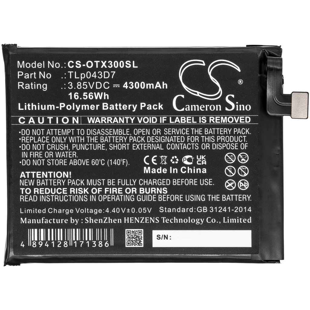 Baterie telefon mobil Alcatel OT-5061K (CS-OTX300SL)