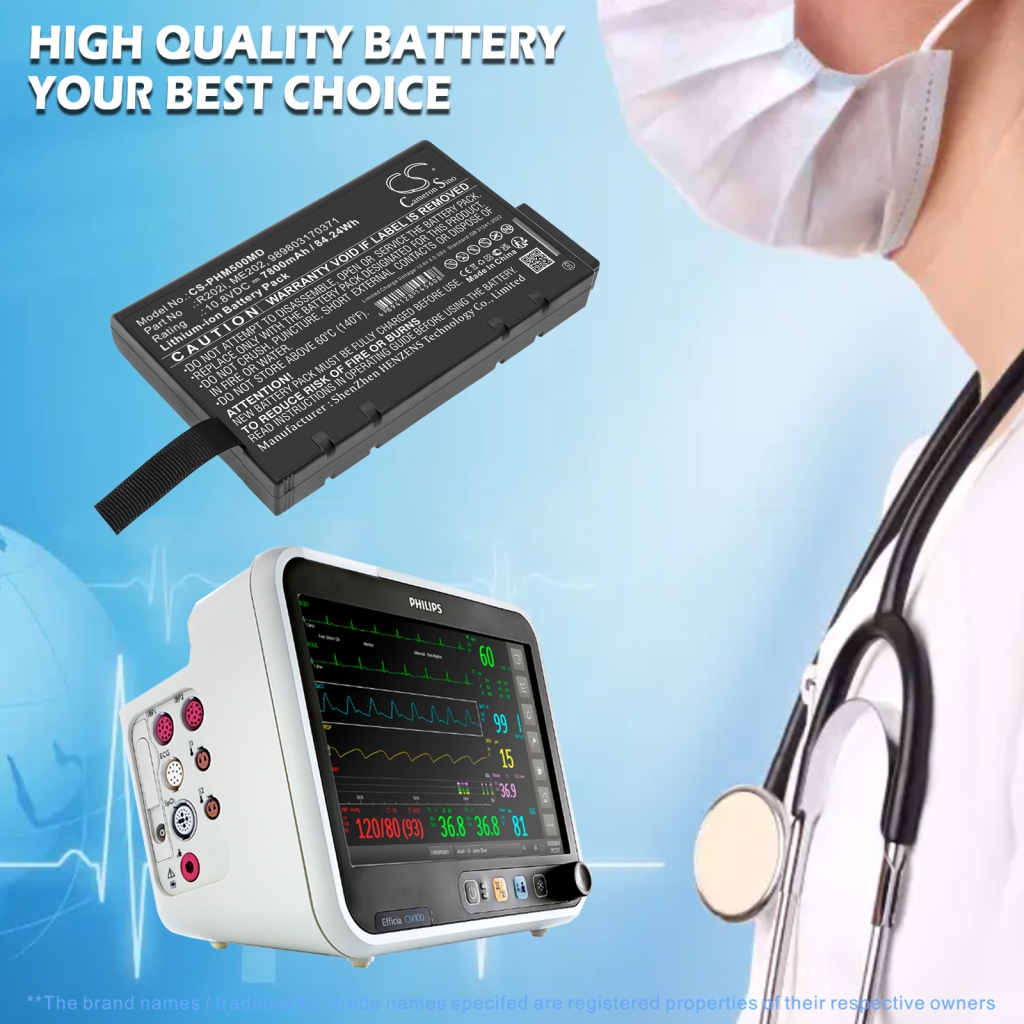 Baterie compatibil cu Philips CS-PHM500MD