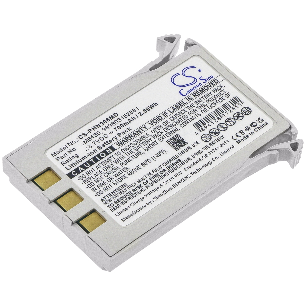 Înlocuire compatibilă pentru bateria Philips 989803152881,M6480