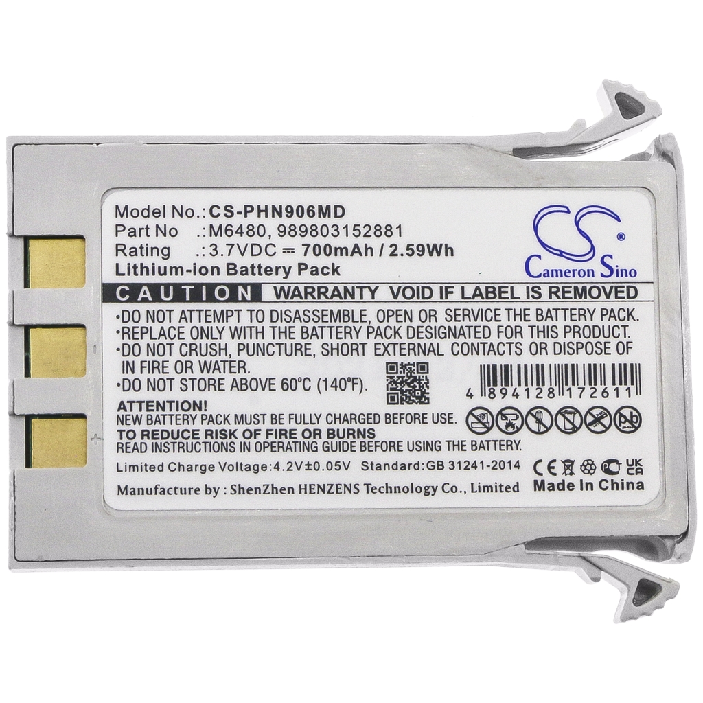 Înlocuire compatibilă pentru bateria Philips 989803152881,M6480