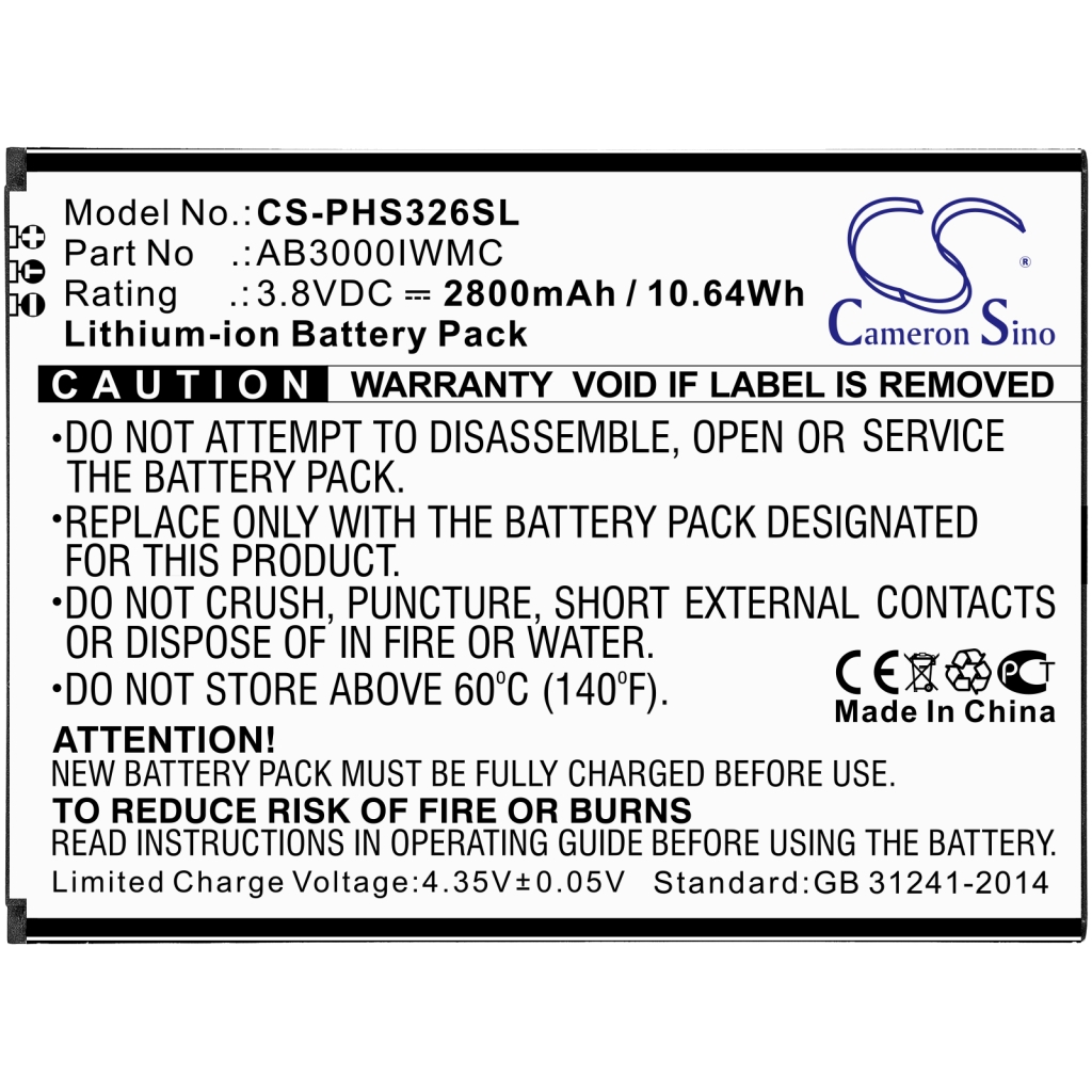 Baterie telefon mobil Philips Xenium S326 (CS-PHS326SL)