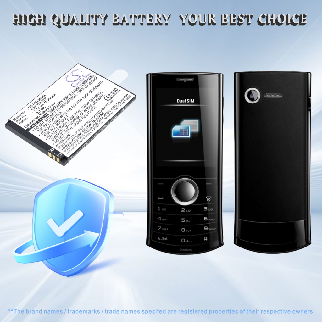 Battery for Philips Xenium E320