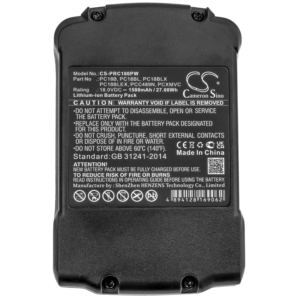 Baterie industrială Porter cable CS-PRC180PW