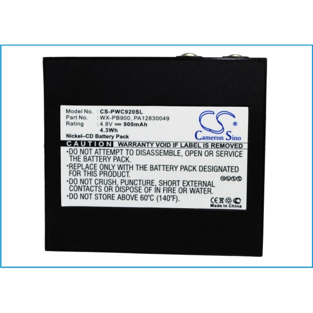 Înlocuire compatibilă pentru bateria Panasonic PA12830049,WX-PB900