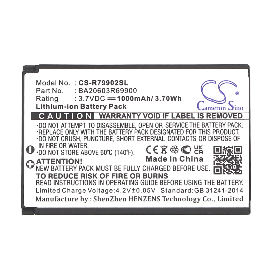 Baterii Baterie MP3, MP4, PMP CS-R79902SL