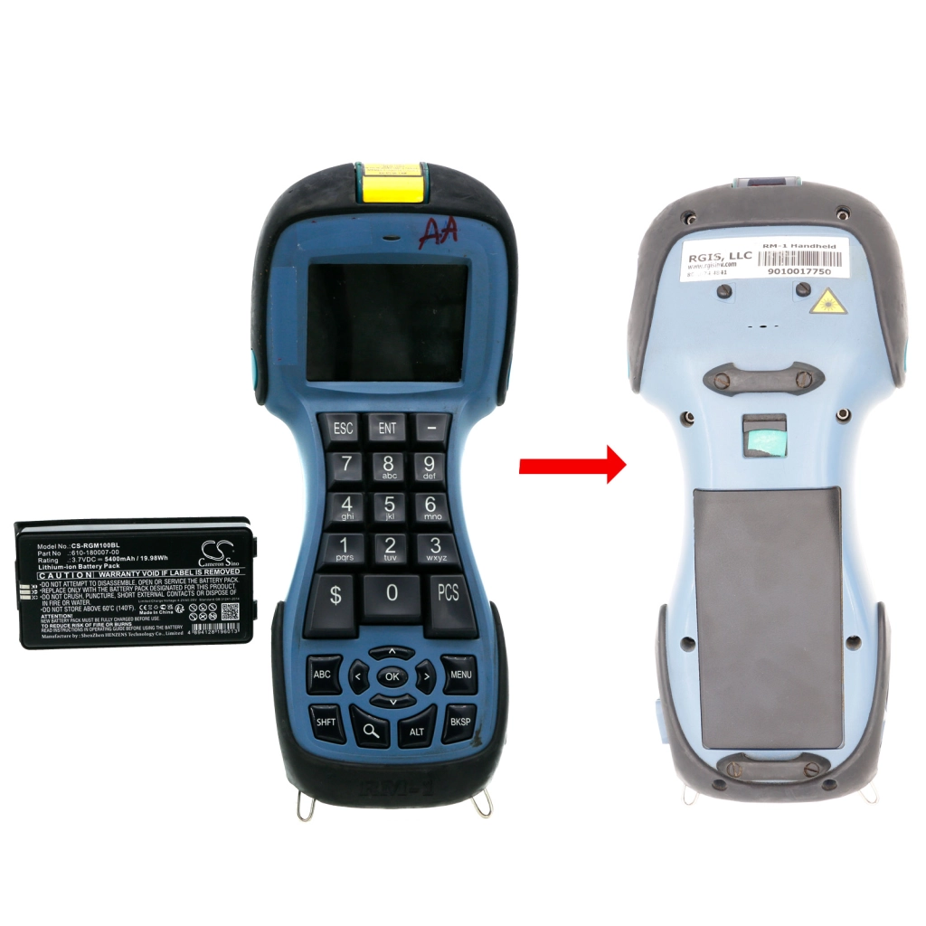 BarCode, Scanner Battery Rgis CS-RGM100BL