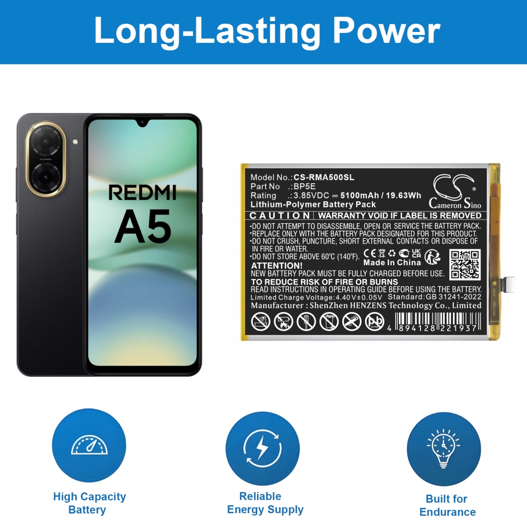 Înlocuire compatibilă pentru bateria Redmi BP5E