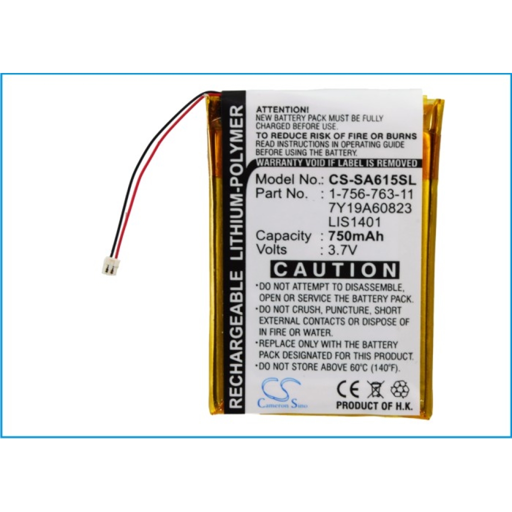 Baterie MP3, MP4, PMP Sony CS-SA615SL